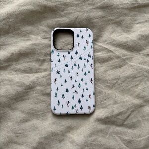 Ski Pattern White Phone Case